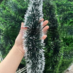 圣诞节彩带拉花彩条藤条橱窗场景布置圣诞树加密雪花毛条装饰用品