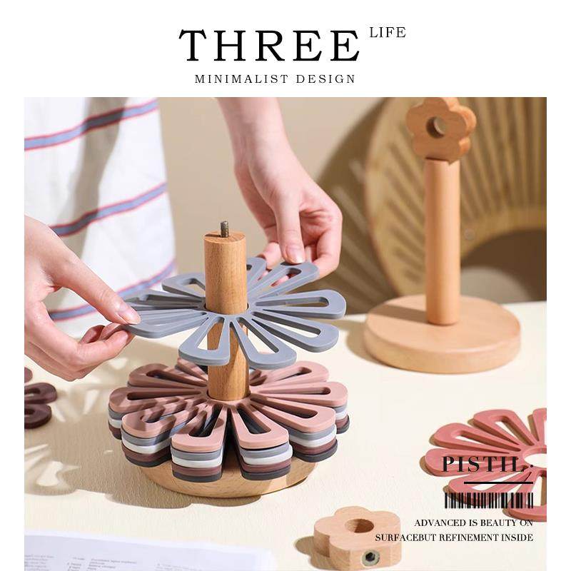 Tlife·Pistil·餐垫北欧创意风锅垫杯垫防烫隔热家用饭厅 | 花朵