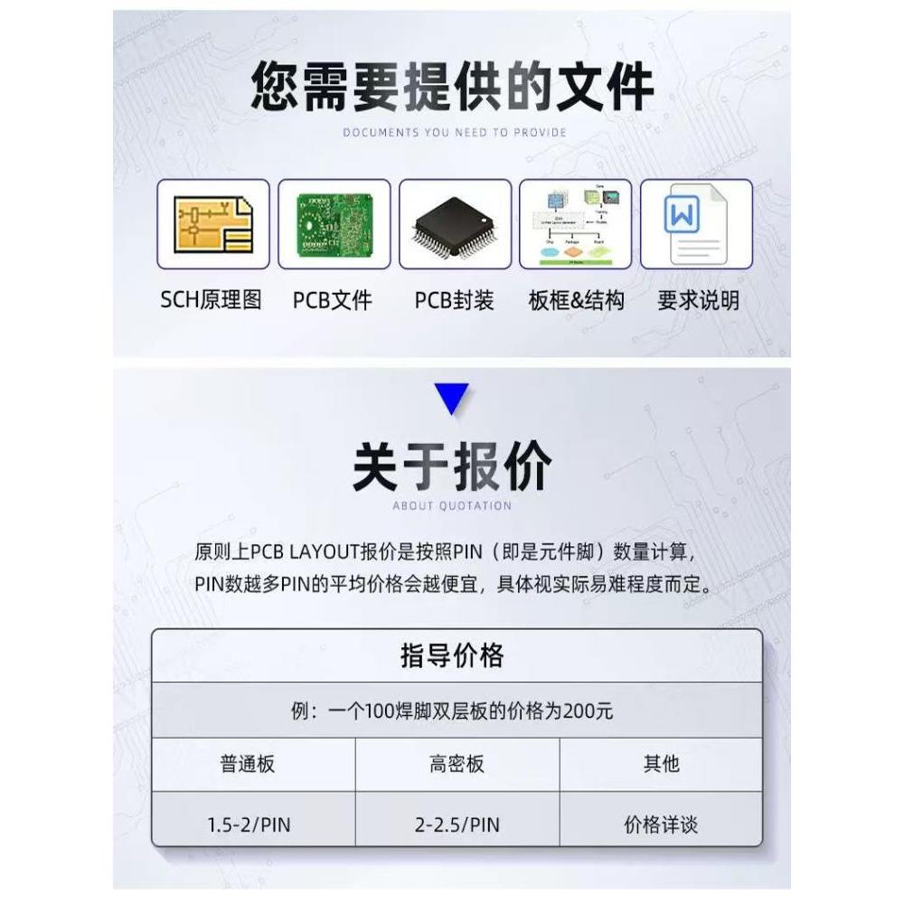 PCB设计代画layout设计外包PCB画板pads ad pcb一站式服务