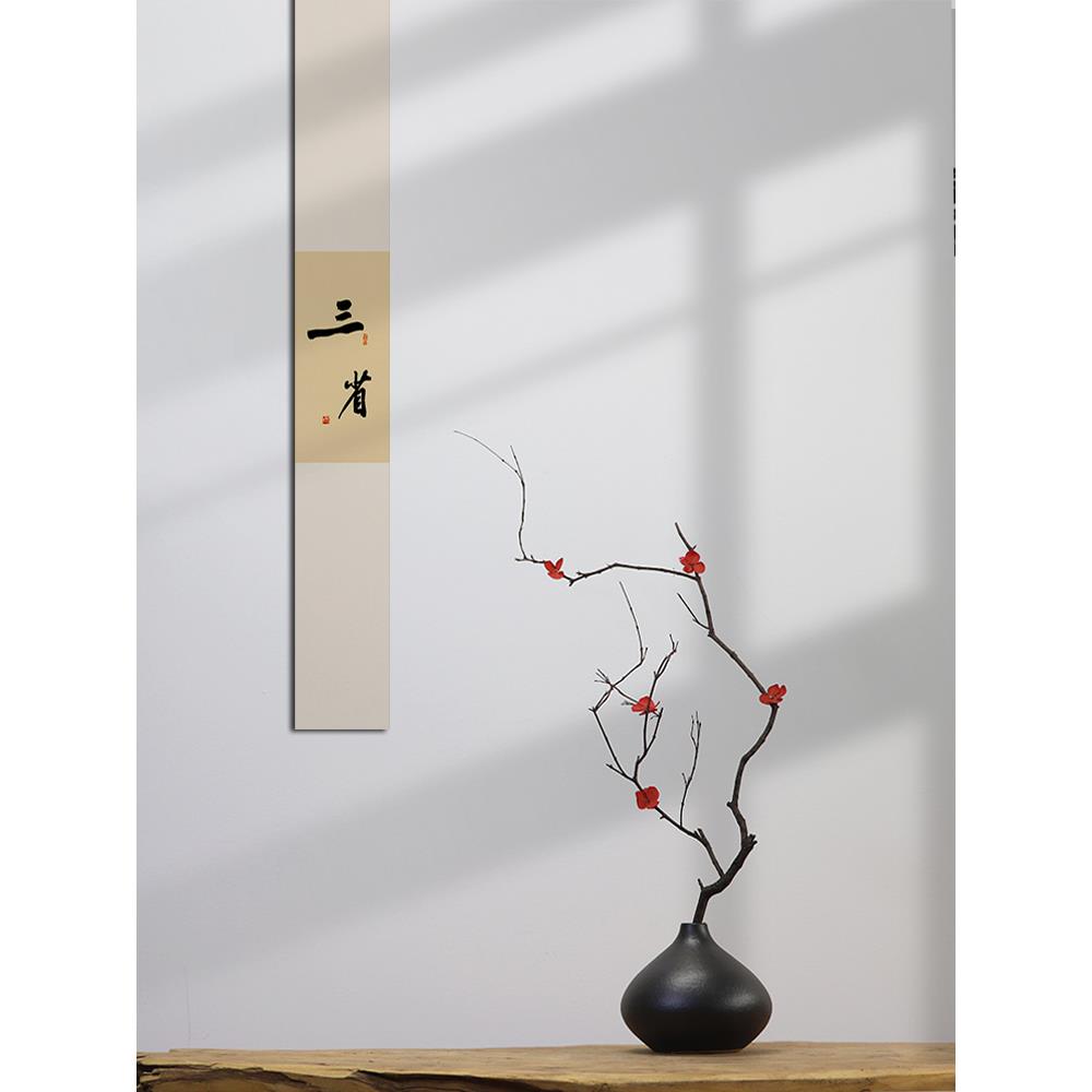 采购产品真花枝,梅花瓶,绢花,干花,桌面客厅,室内禅宗装饰,