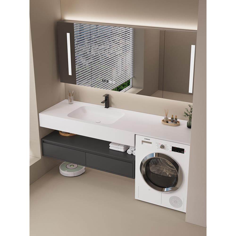 可丽耐洗衣机一体盆柜定制浴室柜阳台岩板陶瓷盆卫生间洗漱台池盆,家装主材,浴室柜组合,淘宝优惠券,粉丝福利购,淘宝优惠卷