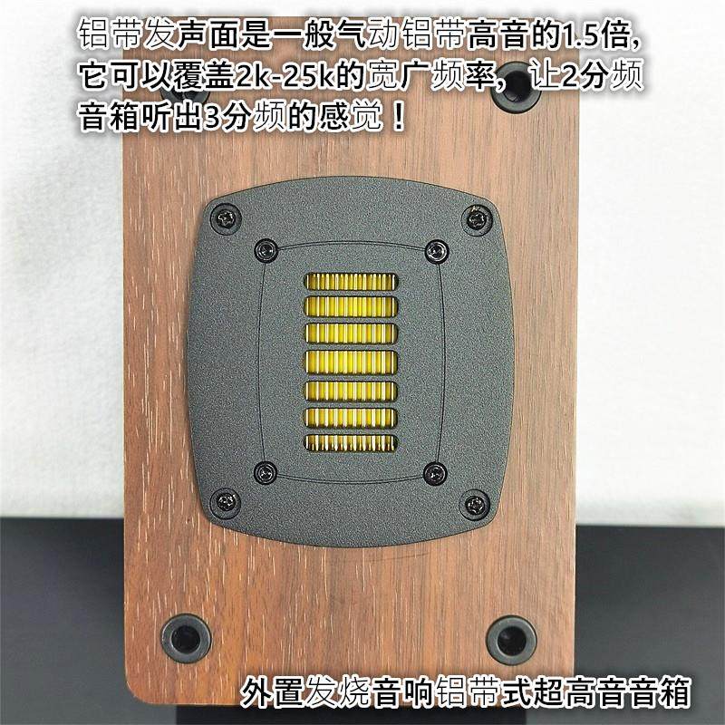 外置高音箱1.5倍大面积铝带式超高音丰富各种细节2K-25KHZ4欧50w