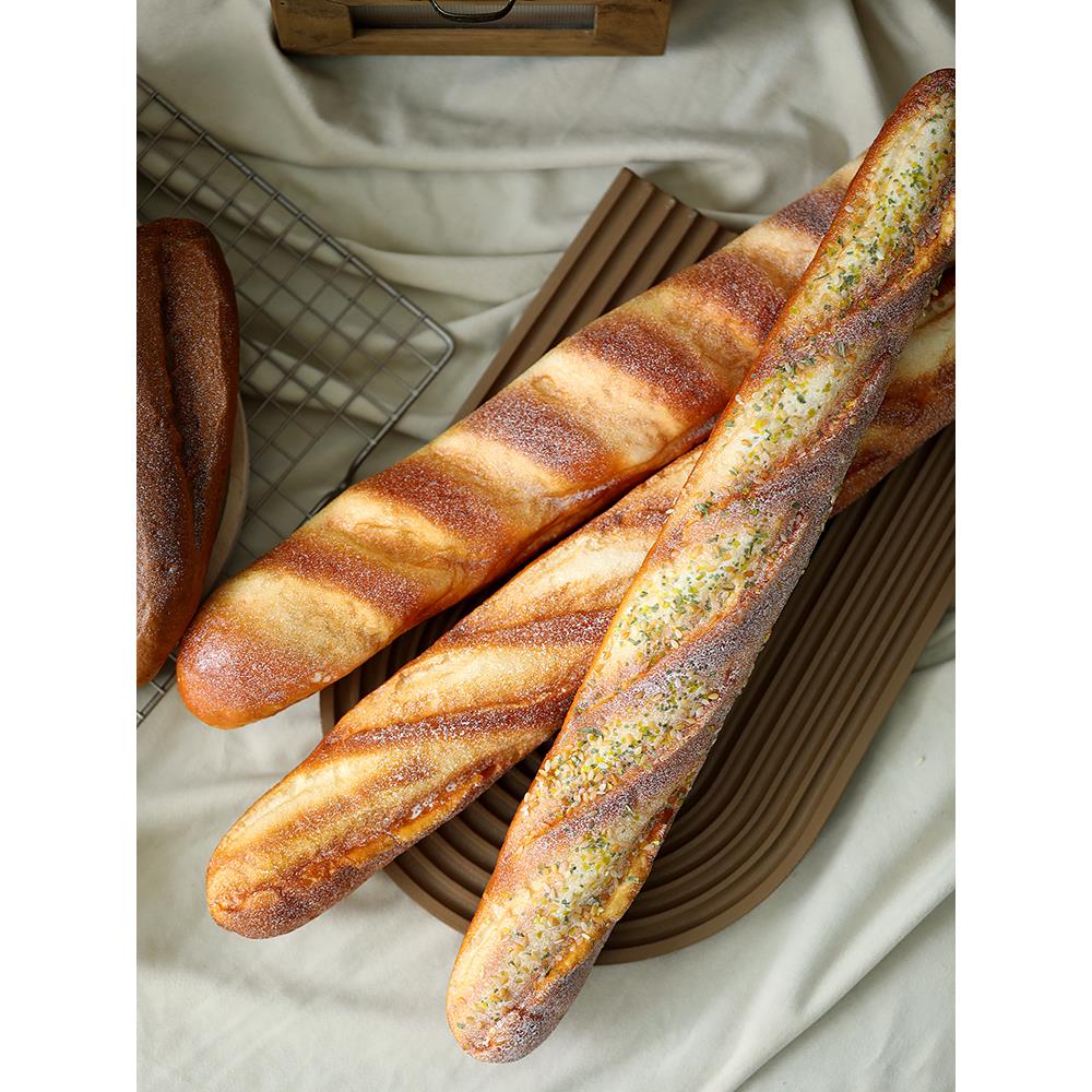 彷真法棍面包模型 美食摄影道具 橱窗装饰摆件假面包美食摄影道具