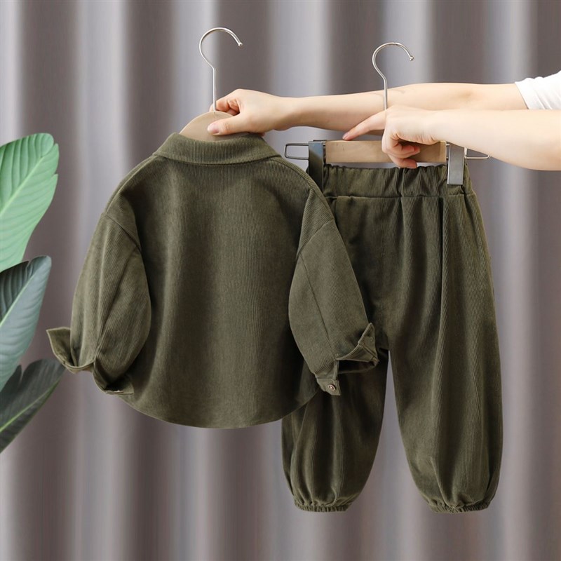 儿童套装男童秋装2024新款小童装男孩衣服1一2-3岁宝宝春秋两件套