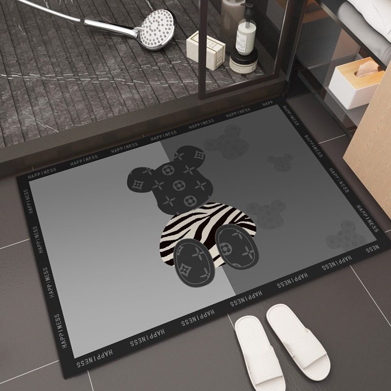 硅藻泥强吸水浴室地垫卫生间洗澡淋浴防滑防摔洗手间厕所门口脚垫,居家布艺,入户地垫,淘宝优惠券,粉丝福利购,淘宝优惠卷