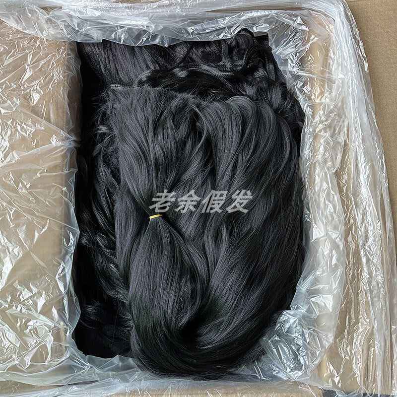 曲曲发直发雅克丝发料发包发片假发丝高温丝古装舞台影视戏剧假发