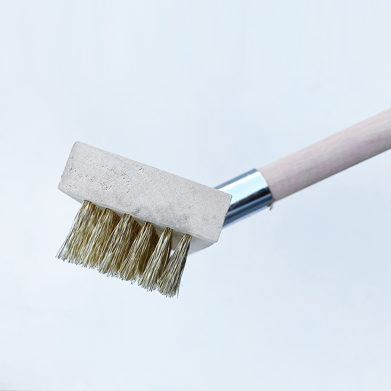 长柄钢丝地板刷硬毛刷地刷水泥地院子户外去青苔污垢长手柄宽刷头