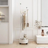 简易落地小型移动衣帽架商务办公室用临时西服多套不占空间挂衣架