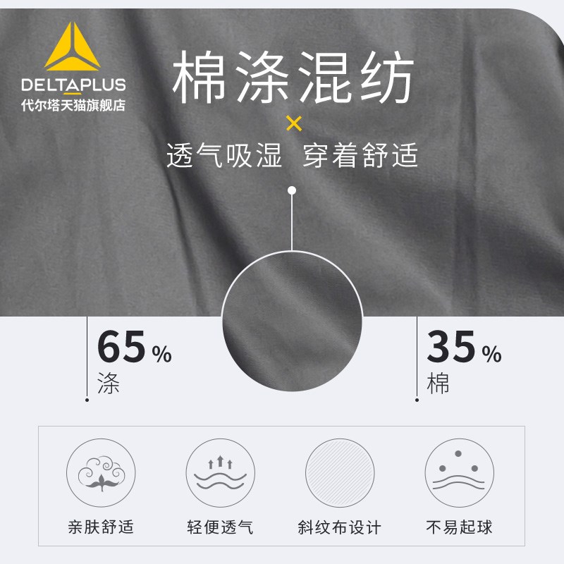 代尔塔春夏透气连体汽车修理工装工厂 车间衣服工作服劳保职业装