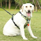 宠物狗狗牵引绳大型犬背心式 哈士奇金毛拉不拉多狗绳 狗胸背夏季