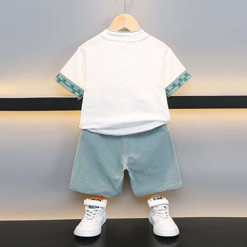 汉服男童唐装儿童中国风套装2024新款周岁礼服宝宝春秋款衣服男孩