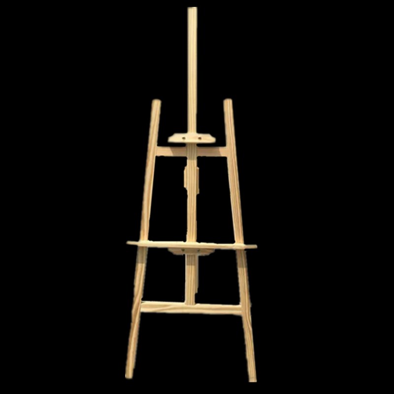 150cm175cm黄松木画板架加厚实木质油画架广告支架式木制展示架