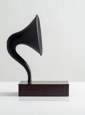 东来家居复古留声机摆件创意样板间售楼处客厅书房书柜酒柜装饰品