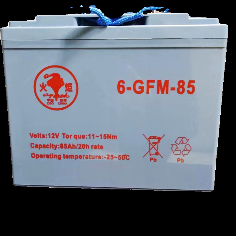 火炬叉车电瓶6gfm85/3evf/4ev升降电动观光车12V85ah三轮蓄电池组
