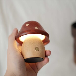 土 红点蘑菇夜灯 风氛围灯充电触碰夜晚床头卧室睡觉