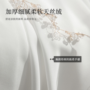 天丝绒纱帘透光透人白纱窗纱阳台客厅白色22年新款 纱幔窗帘