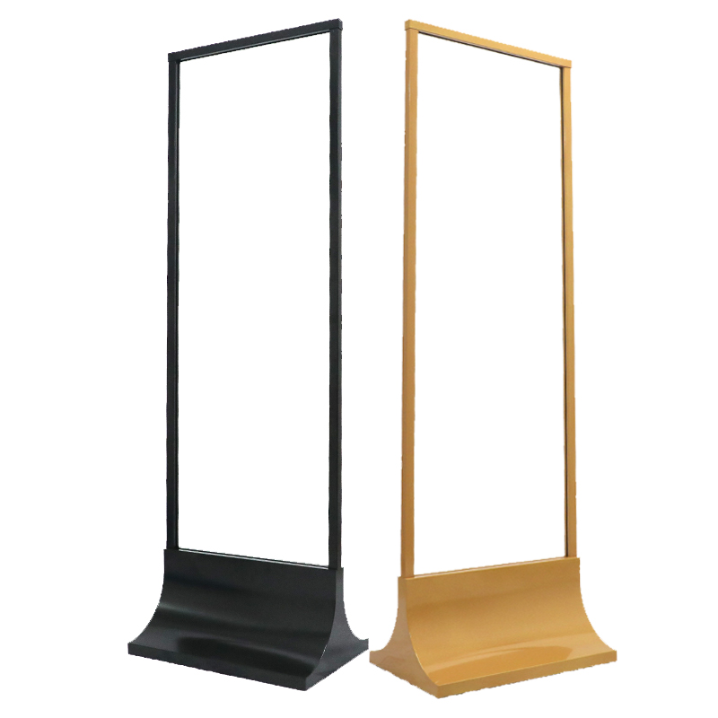 kt板丽屏展示架商场广告牌超市门店黑色面铝合金展示牌海报定制