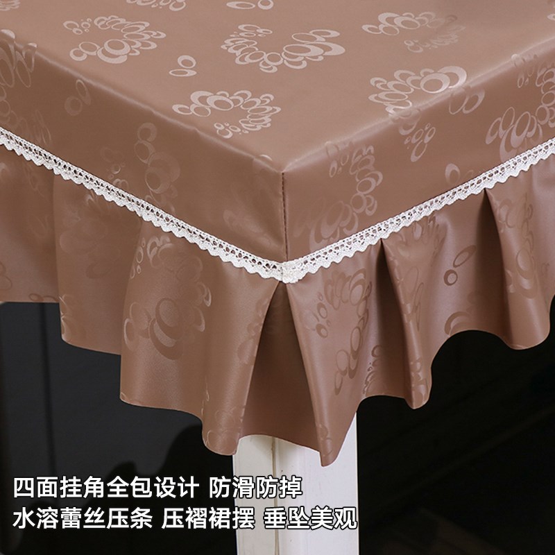 长方形电炉桌罩防水免洗取暖桌布烤火桌皮罩防油茶几罩取暖pu桌垫