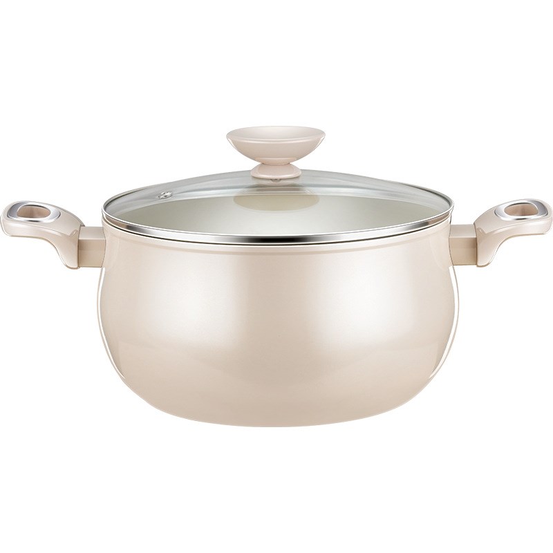 三四钢汤锅钛陶瓷不粘锅家用蒸煮炖电磁炉2024新款煲汤锅煮粥锅