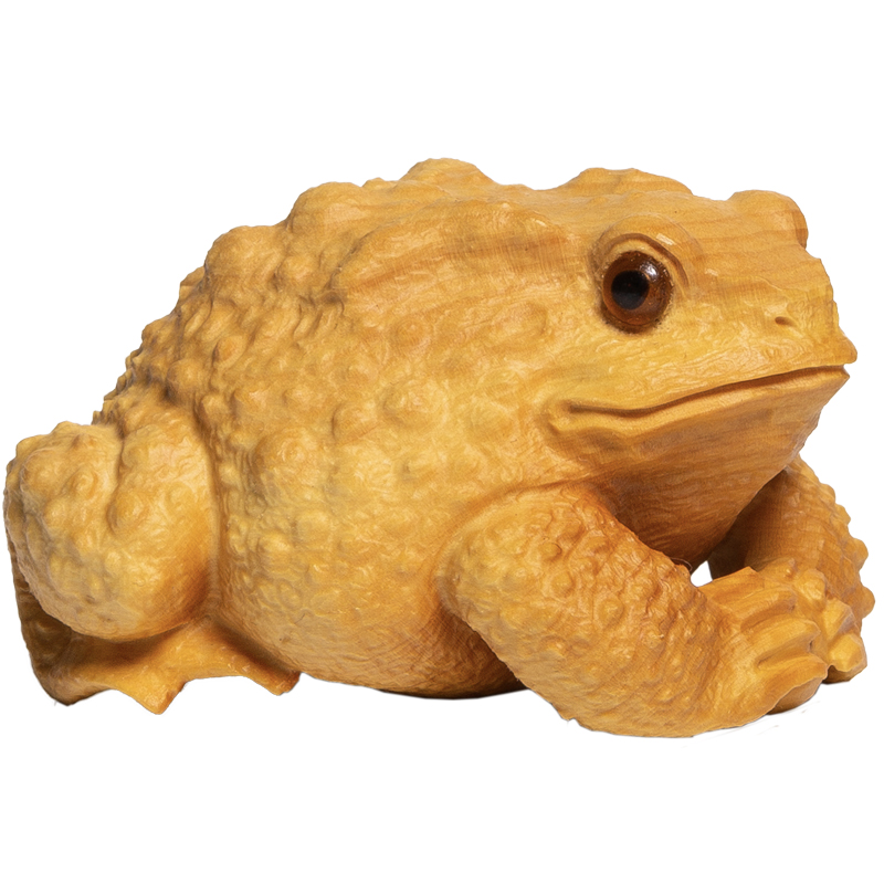 黄杨木雕文玩手把件招财进宝金蟾纯手工雕刻工艺品家居客厅摆件男