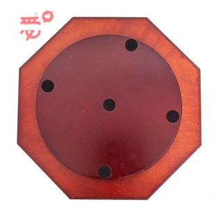 福字复古实木水果盘客厅创意干果盒分格带盖瓜子糖果零食盒转动