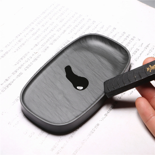 天然砚台素云砚水波纹歙砚素砚老坑中小楷书法用文房创意端