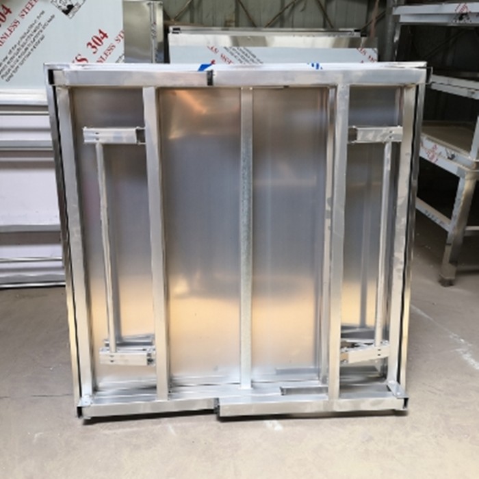 不锈钢加厚桌面路边地摊烧烤店大排档折叠桌家用快餐饭店正方形桌