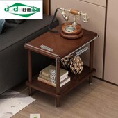 全实木边几客厅橡木带小茶几沙发角几小方桌层方几