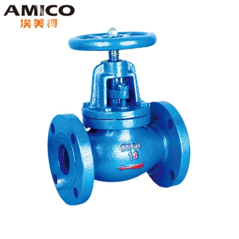 AMICO埃美柯截止阀铸铁法兰蒸汽阀截止阀自来水消防管阀门J41T-16