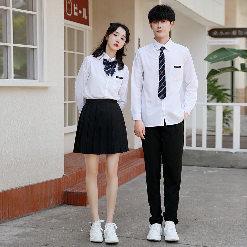 春季初高中学生装学院风班服套装水手服学士校服演出服jk制服衬衫