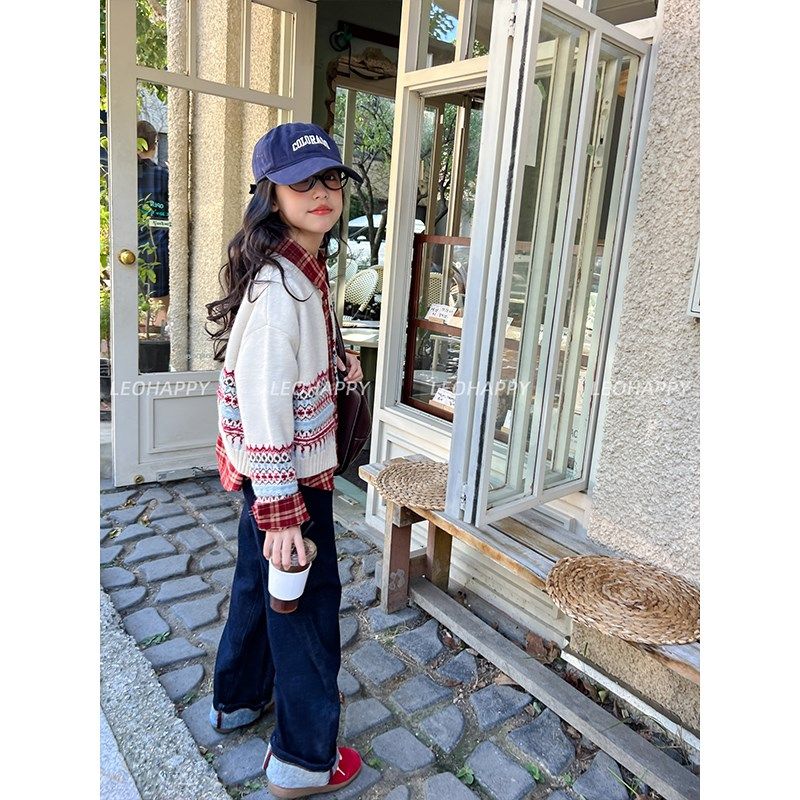 LEOHAPPY女童毛衣秋冬2024新款款儿童针织开衫外套抗起球毛织上衣,童装/婴儿装/亲子装,毛衣/针织衫,淘宝优惠券,粉丝福利购,淘宝优惠卷