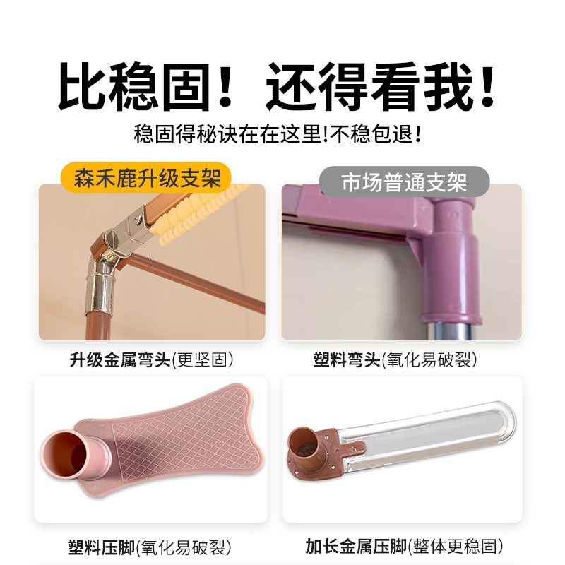 u型导轨道蚊帐2024新款家用卧室高级落地床帘幔支架杆加粗加厚