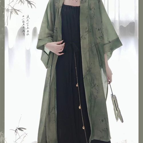 汉青月宋制长干寺夏季宽松茶歇裙抽绳复古中式文艺汉元素