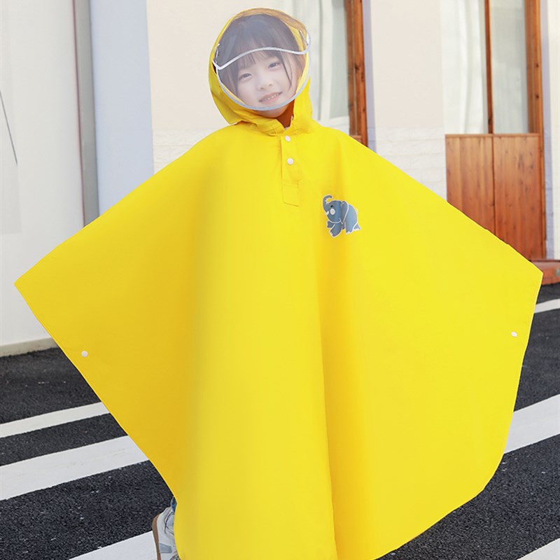 雨衣儿童4岁幼儿园男孩女童78岁小学生斗篷10岁背包宝宝骑行雨披