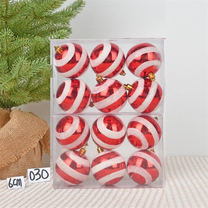 圣诞装饰红色塑胶彩绘球挂饰圣诞树装扮吊球挂件店铺橱窗氛围挂球,节庆用品/礼品,圣诞装饰品,淘宝优惠券,粉丝福利购,淘宝优惠卷