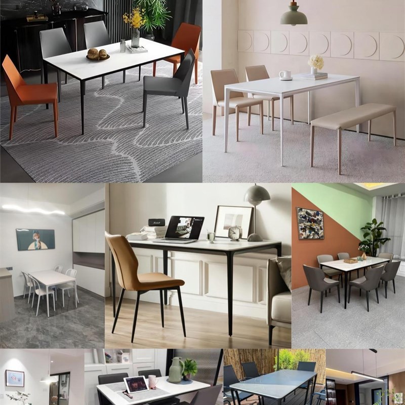 岩板餐桌腿支架大理石支撑架子底座实心铝合金桌子腿电脑桌脚支架