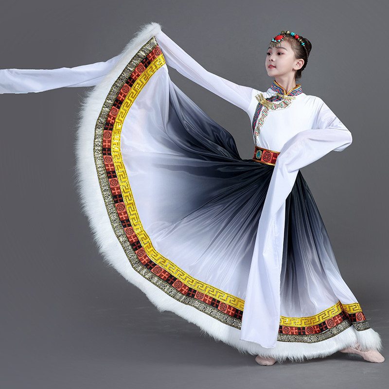 新款儿童藏族舞台演出服练习裙艺考裙半身裙大摆裙民族舞蹈表演服,童装/婴儿装/亲子装,儿童演出服,淘宝优惠券,粉丝福利购,淘宝优惠卷