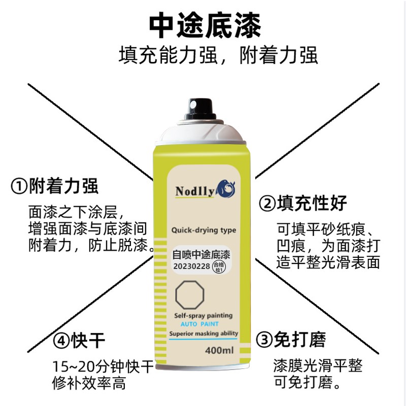 环氧富锌底漆汽车不锈钢钢构底漆自喷中途底漆防锈金属油漆快干漆