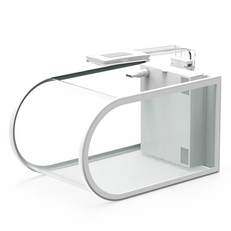 鱼缸客厅小型家用造景办公室创意生态迷你桌面懒人免换水缸水族箱