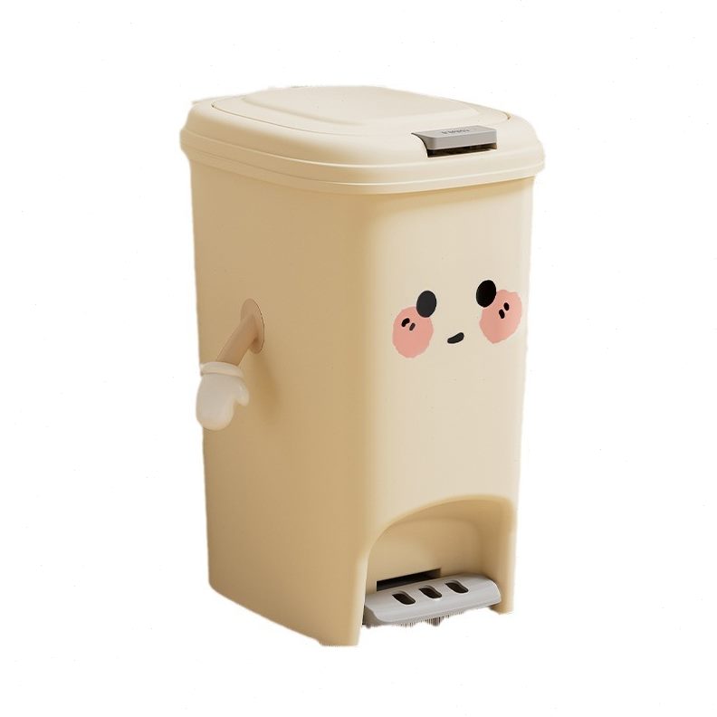 脚踏垃圾桶家用厕所用级感可爱风大号按压弹盖款防水带盖垃圾桶