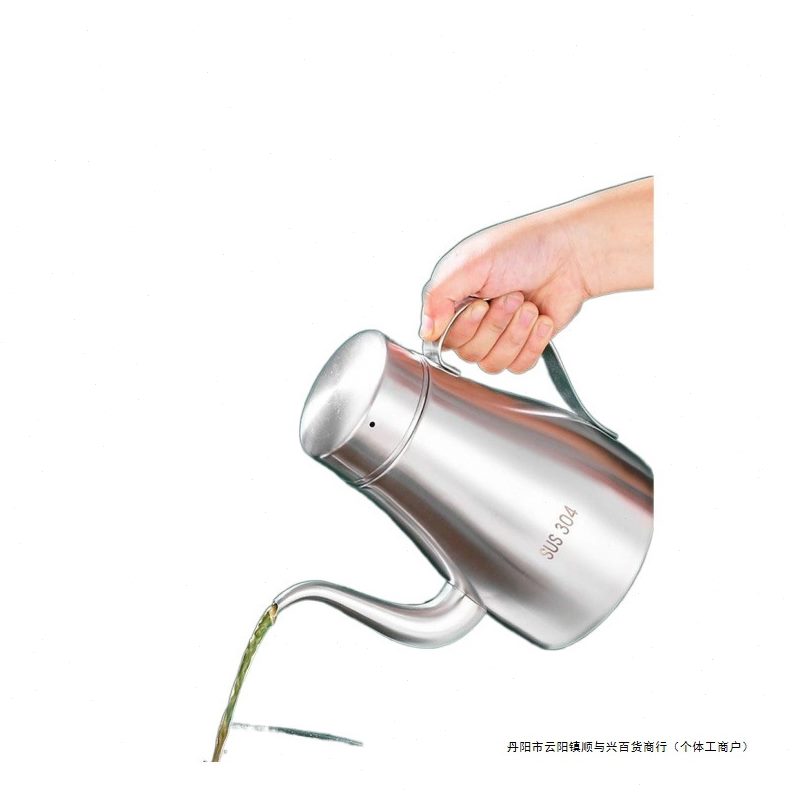 304不锈钢油壶家用厨房过滤油渣不挂油倒油大容量装油容器油