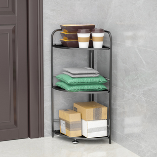 家门口快递架放外卖置物架入户小件收件架子免打孔落地多层架公司