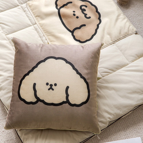 幸运小狗抱枕被子二合一枕头毯子两用夏季车用午睡被家用沙发空调