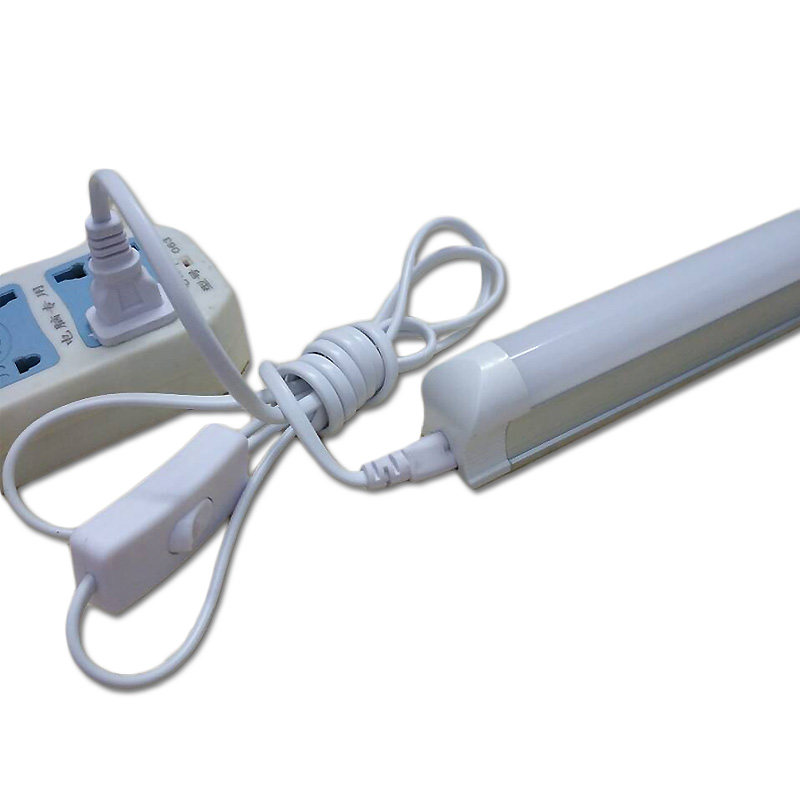 T8LED一体化灯管带开关线全套家用插头支架灯T5护眼宿舍床头灯40W