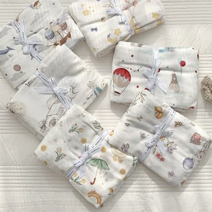 A类竹棉纤维双层纱儿童被套120150幼儿园被罩纯棉150200单件