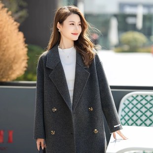呢子大衣深秋初冬高级感日韩风羊毛女款2024新款毛呢外套女秋冬季