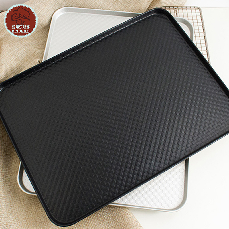 三能器具节能波纹长方形商用烘焙不沾烤盘SN1317阳极铝合金SN1332