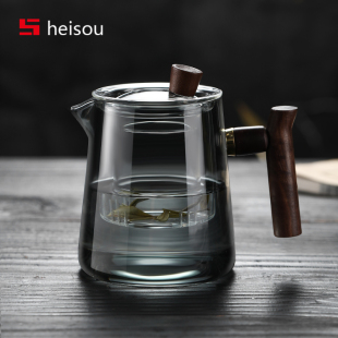 茶水分离煮茶器茶具办公室耐高温泡茶壶 玻璃茶壶泡茶家用2024新款