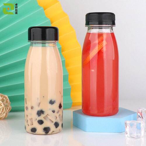 2KBX0明0ml装塑料食级8口网红饮料分透一次品性奶茶密封
