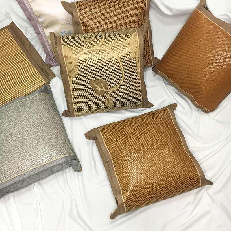 藤草靠垫套45X45抱枕芯夏季冰丝凉席正方形50X50套子定做,居家布艺,靠垫/抱枕,淘宝优惠券,粉丝福利购,淘宝优惠卷
